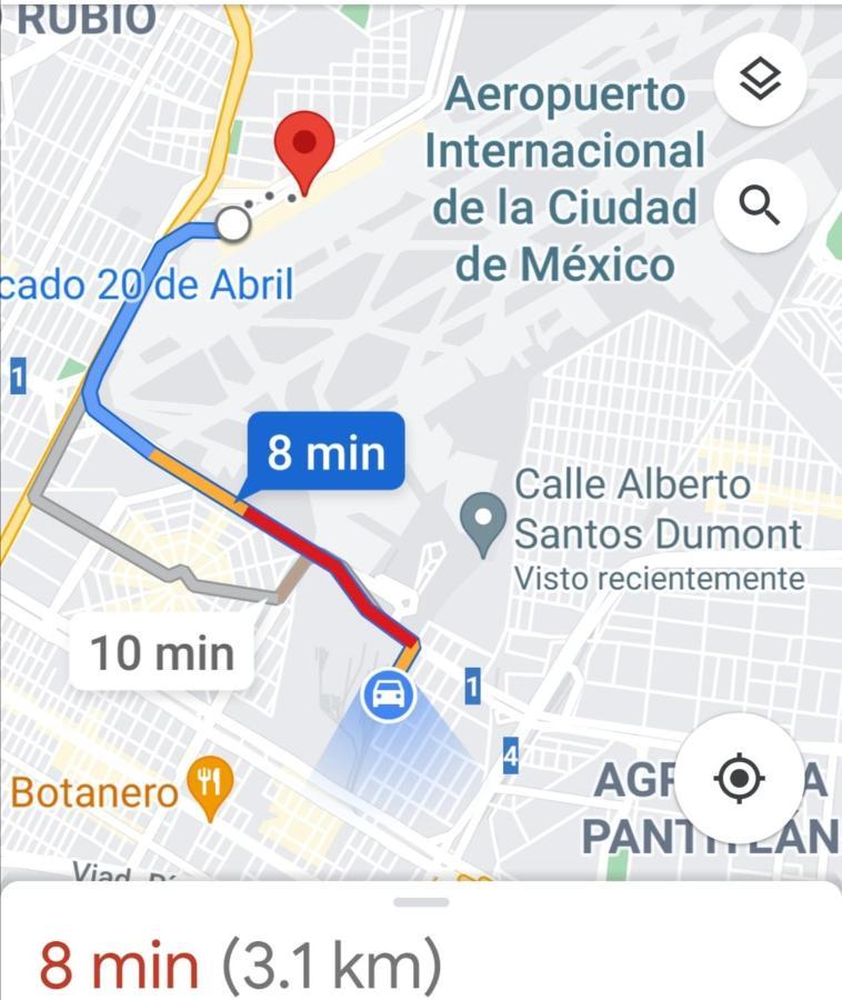 Departamento Cercano Al Aeropuerto T2, A 2 Calles Apartment Mexico City Ngoại thất bức ảnh